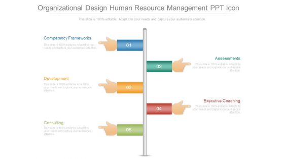 Organizational Design Human Resource Management Ppt Icon