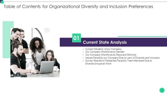 Organizational Diversity And Inclusion Preferences Ppt PowerPoint Presentation Complete Deck With Slides