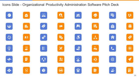 Organizational Productivity Administration Software Pitch Deck Ppt PowerPoint Presentation Complete Deck With Slides