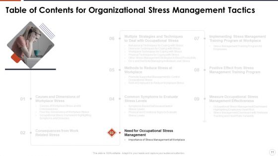Organizational Stress Management Tactics Ppt PowerPoint Presentation Complete With Slides