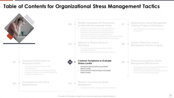 Organizational Stress Management Tactics Ppt PowerPoint Presentation Complete With Slides