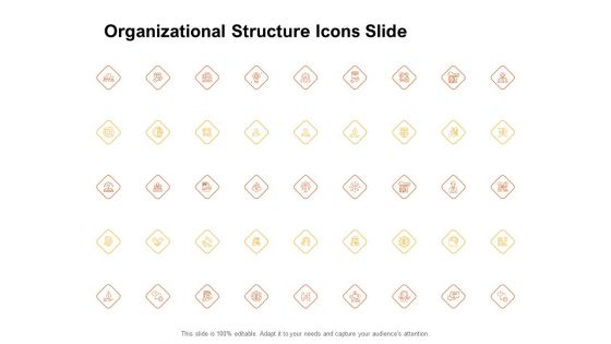 Organizational Structure Icons Slide Ppt PowerPoint Presentation Gallery Outline PDF