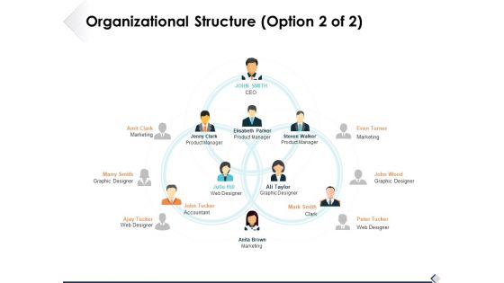 Organizational Structure Option 2 Of 2 Ppt PowerPoint Presentation Infographic Template Deck
