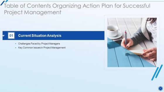 Organizing Action Plan For Successful Project Management Ppt PowerPoint Presentation Complete Deck With Slides