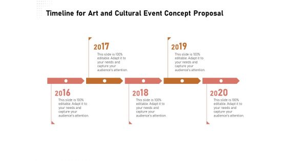 Organizing Perfect Arts Culture Festival Timeline For Art And Cultural Event Concept Proposal Ppt Gallery Guide PDF