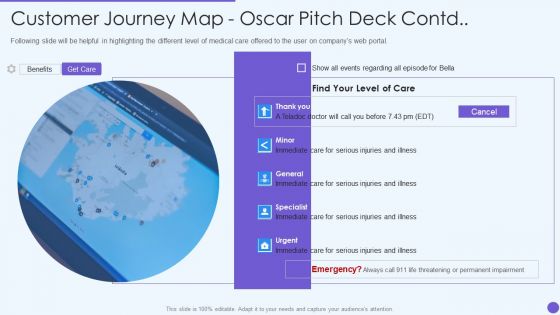 Oscar Healthcare Customer Journey Map Oscar Pitch Deck Ppt Styles Graphics PDF