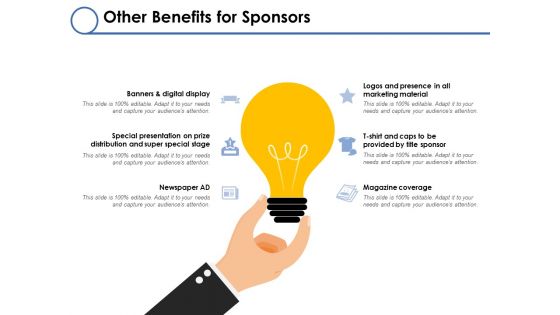 Other Benefits For Sponsors Ppt PowerPoint Presentation Pictures Rules