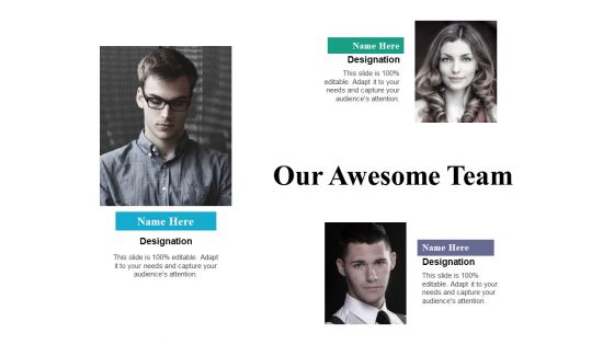 Our Awesome Team Ppt PowerPoint Presentation Show Visuals