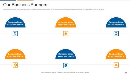 Our Business Partners Ecommerce Startup Capital Raising Elevator Ideas Pdf