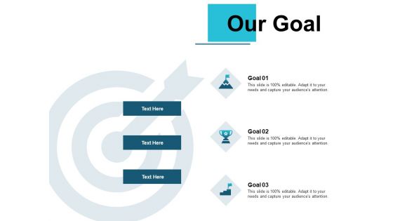 Our Goal Arrows Ppt PowerPoint Presentation Icon Portrait