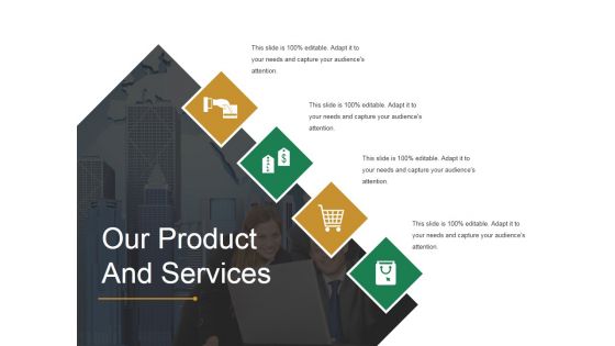 Our Product And Services Template 1 Ppt PowerPoint Presentation Show Background Image