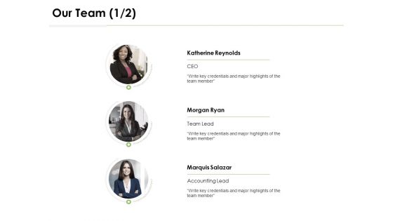 Our Team Introduction Ppt PowerPoint Presentation Outline