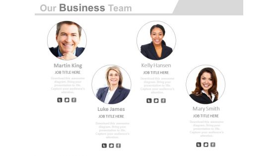 Our Team Introduction Presentation Powerpoint Slides
