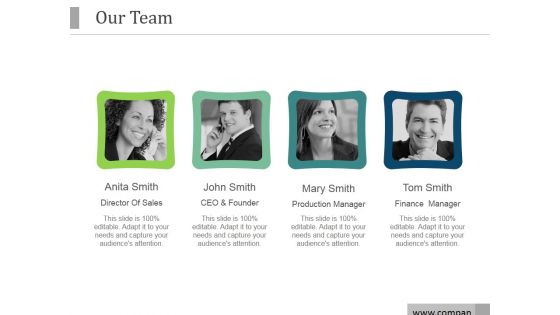 Our Team Ppt PowerPoint Presentation Deck Our Team Ppt PowerPoint Presentation Deck