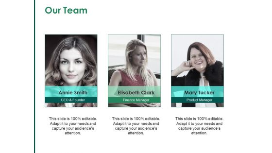 Our Team Ppt PowerPoint Presentation Professional Layouts