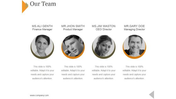 Our Team Ppt PowerPoint Presentation Summary Images