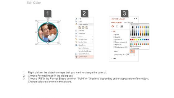 Our Team Slide With Photos Powerpoint Slides