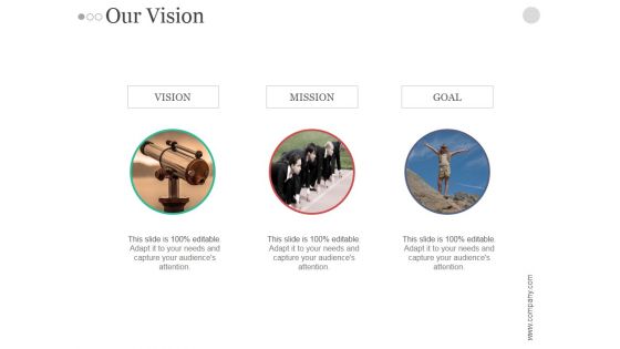 Our Vision Ppt PowerPoint Presentation Deck Our Vision Ppt PowerPoint Presentation Deck