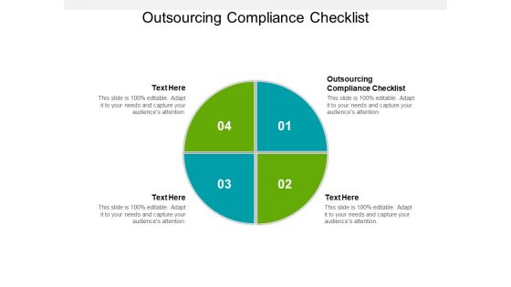 Outsourcing Compliance Checklist Ppt PowerPoint Presentation Portfolio Master Slide Cpb