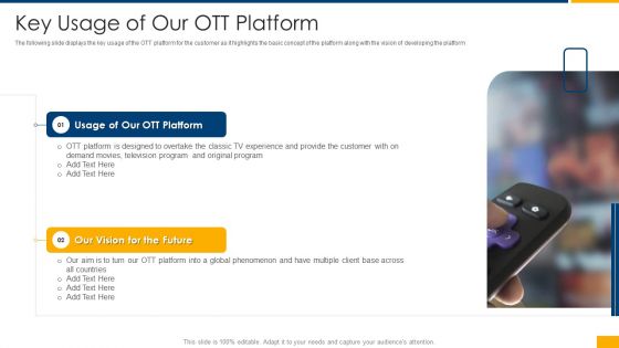 Over The Top Business Investor Financing Key Usage Of Our OTT Platform Rules PDF
