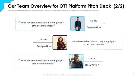 Over The Top Media Service Industry Capital Funding Pitch Deck Ppt PowerPoint Presentation Complete Deck With Slides