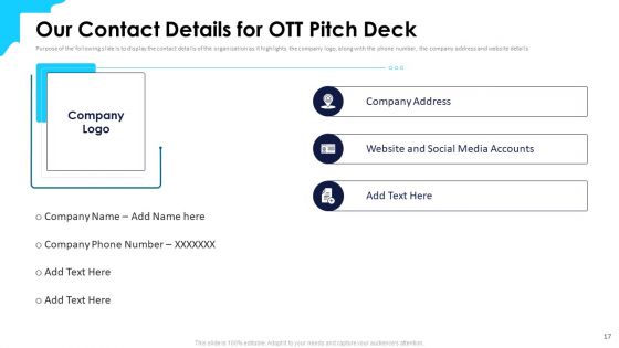 Over The Top Media Service Industry Capital Funding Pitch Deck Ppt PowerPoint Presentation Complete Deck With Slides