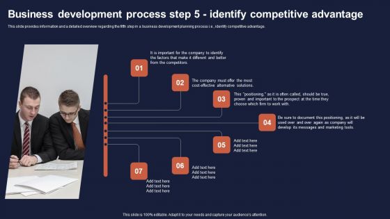 Overview Of Business Growth Plan And Tactics Business Development Process Step 5 Identify Brochure PDF