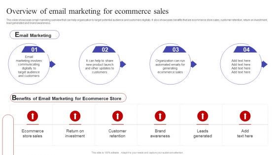 Overview Of Email Marketing For Ecommerce Sales Ppt PowerPoint Presentation File Professional PDF