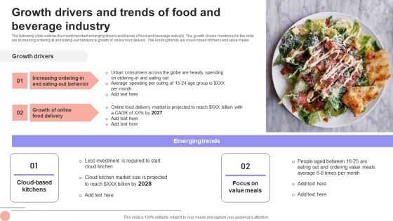 Overview Of The Food Growth Drivers And Trends Of Food And Beverage Industry Professional PDF Overview Of The Food Growth Drivers And Trends Of Food And Beverage Industry Professional PDF