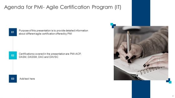 PMI Agile Certification Program IT Ppt PowerPoint Presentation Complete Deck With Slides