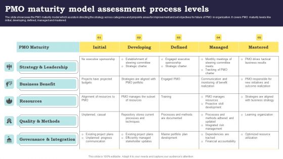 PMO Maturity Model Assessment Process Levels Introduction PDF PMO Maturity Model Assessment Process Levels Introduction PDF