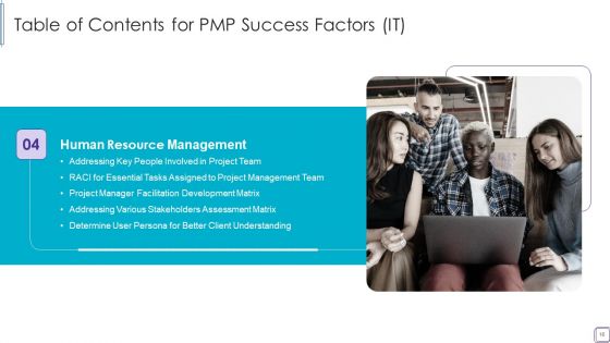 PMP Success Factors IT Ppt PowerPoint Presentation Complete Deck With Slides