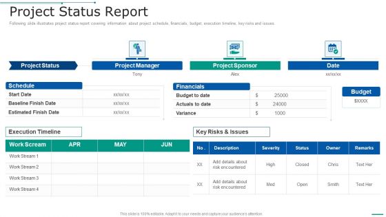 PMP Toolkit Project Status Report Ppt Infographic Template Information PDF PMP Toolkit Project Status Report Ppt Infographic Template Information PDF