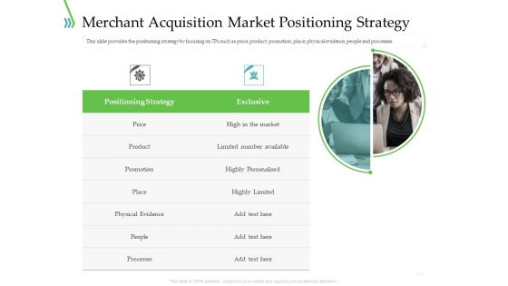 POS For Retail Transaction Merchant Acquisition Market Positioning Strategy Graphics PDF