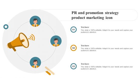 PR And Promotion Strategy Product Marketing Icon Template PDF PR And Promotion Strategy Product Marketing Icon Template PDF