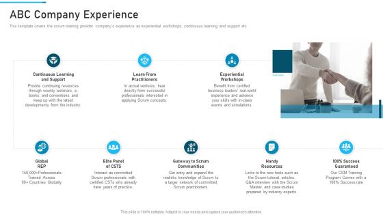 PSM Training Proposal IT ABC Company Experience Themes PDF