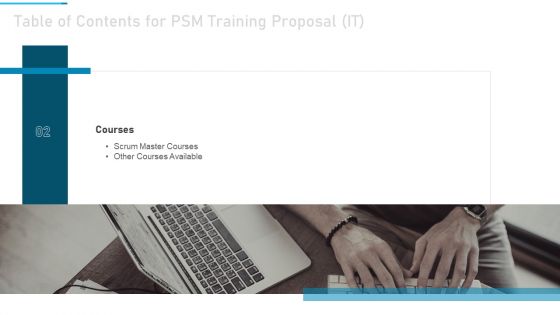 PSM Training Proposal IT Ppt PowerPoint Presentation Complete Deck With Slides