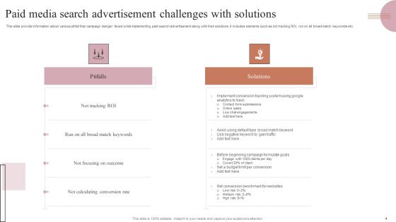 Paid Media Search Ppt PowerPoint Presentation Complete Deck With Slides
