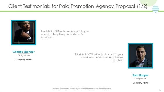 Paid Promotion Agency Proposal Ppt PowerPoint Presentation Complete Deck With Slides