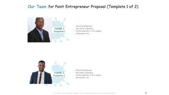 Paint Entrepreneur Proposal Ppt PowerPoint Presentation Complete Deck With Slides