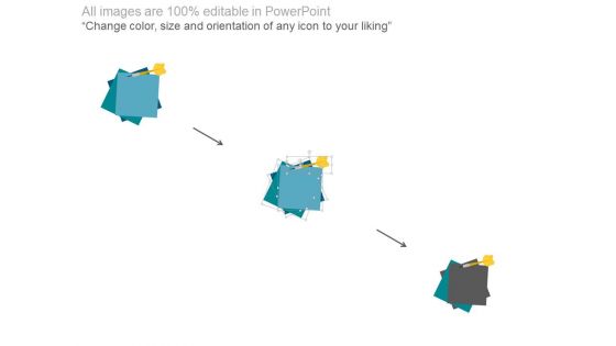 Paper Tags Design With Gears And Dart Powerpoint Slides