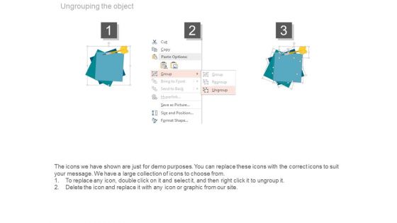 Paper Tags Design With Gears And Dart Powerpoint Slides