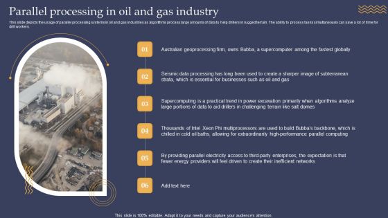 Parallel Processing In Oil And Gas Industry Ppt PowerPoint Presentation File Show PDF Parallel Processing In Oil And Gas Industry Ppt PowerPoint Presentation File Show PDF