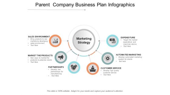 Parent Company Business Plan Infographics Ppt PowerPoint Presentation Model Slides