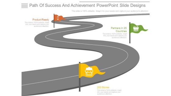 Path Of Success And Achievement Powerpoint Slide Designs