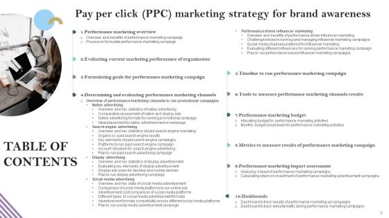 Pay Per Click PPC Marketing Strategy For Brand Awareness Ppt PowerPoint Presentation Complete Deck With Slides