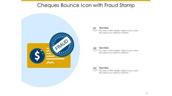 Payment Icon Fraud Stamp Dollar Sign Ppt PowerPoint Presentation Complete Deck