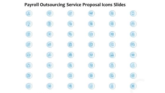 Payroll Outsourcing Service Proposal Icons Slides Ppt Professional Inspiration PDF