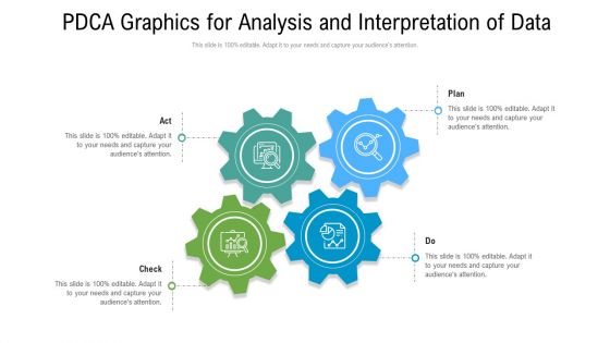 Pdca Graphics For Analysis And Interpretation Of Data Ppt PowerPoint Presentation Gallery Summary PDF