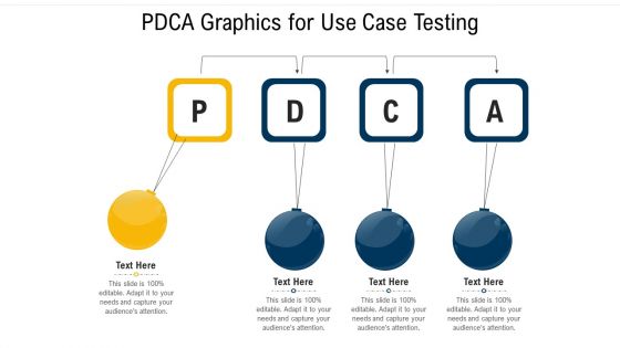 Pdca Graphics For Use Case Testing Ppt PowerPoint Presentation File Background Designs PDF